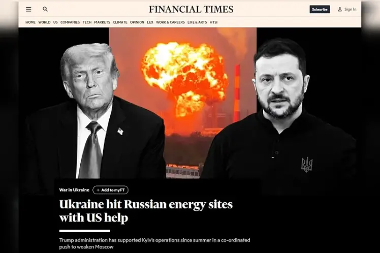 Otkriće Financial Timesa: SAD stoji iza ukrajinskih udara koji pale Putinove rafinerije