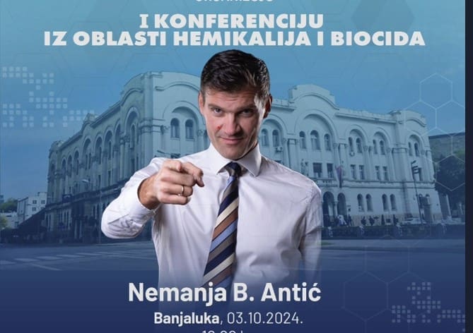 Prva konferencija o hemikalijama i biocidima u Banjaluci: Gost predavač finansijski stručnjak Nemanja Antić
