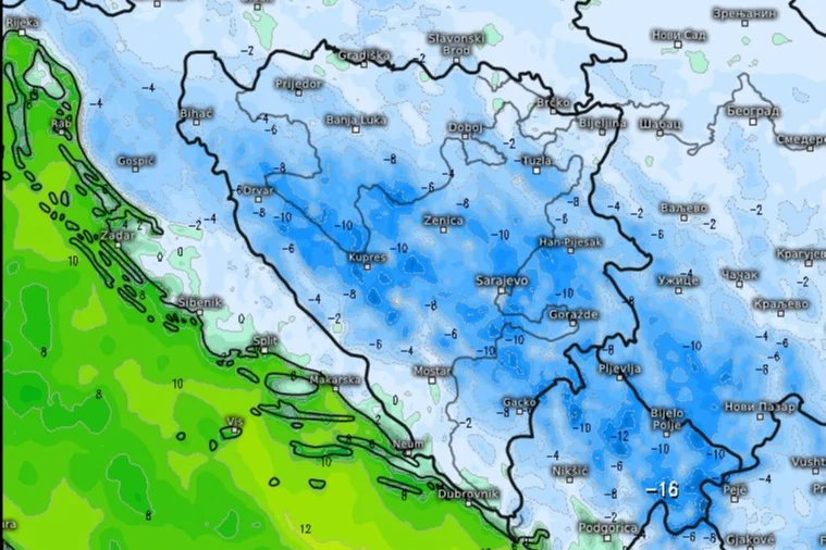 Zima već “pokazala zube”: Veoma niske temperature “okovale” BiH